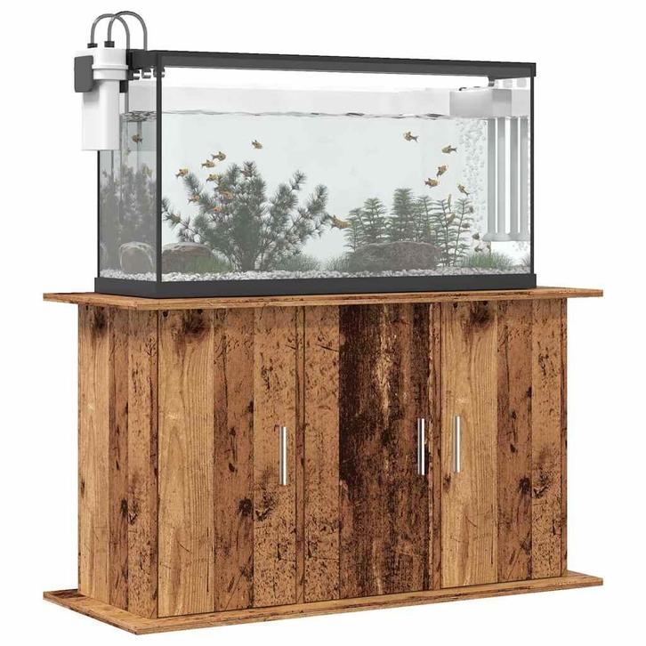vidaXL Aquariumstandaard 101x41x58 cm bewerkt hout oud, Dieren en Toebehoren, Vissen | Aquaria en Toebehoren, Nieuw, Verzenden