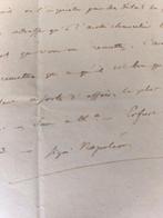 Signé ; Napoleon [Fain au nom de Napoléon] - Rare lettre, Collections