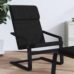 vidaXL Relaxstoel stof zwart, Nieuw, Verzenden