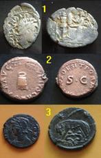 Romeinse Republiek, Romeinse Rijk. Lot du 3 monnaies