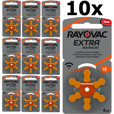Rayovac Extra Advanced 13 MF Gehoorapparaat batterijen 10x, Audio, Tv en Foto, Accu's en Batterijen, Nieuw, Verzenden
