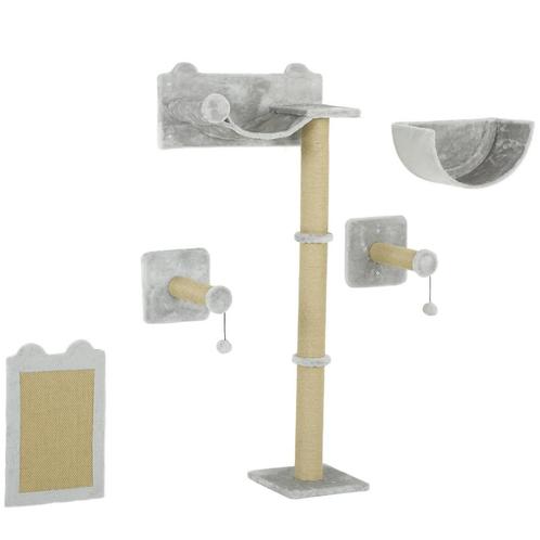 TRUUSK Klimmuur voor Katten - 5 Delig - Krabpaal - Hangmat -, Dieren en Toebehoren, Katten-accessoires, Verzenden