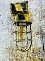 Brasuk - Scheepslamp - Glas, Messing, Antiek en Kunst