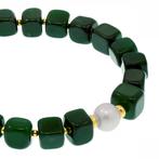 Zonder Minimumprijs - Armband - 18 karaat Geel goud Parel -, Handtassen en Accessoires, Armbanden, Nieuw