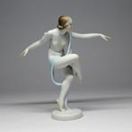 Herend - Figurine - Art deco dancer - Porcelaine, Antiek en Kunst