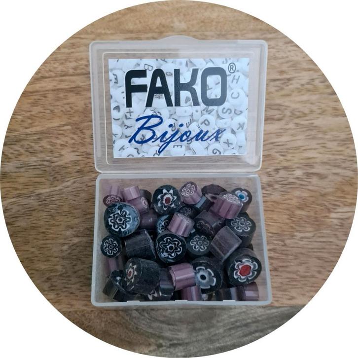 Fako Bijoux - Millefiori Glas - Sieraden Maken - 7-12mm - 50, Hobby en Vrije tijd, Kralen en Sieraden maken, Verzenden