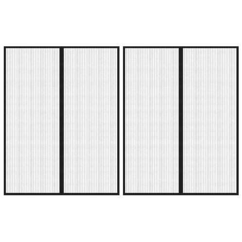 vidaXL Insectendeurgordijnen 2 st magnetisch 230x160 cm, Doe-het-zelf en Bouw, Deuren en Vliegenramen, Nieuw, Verzenden
