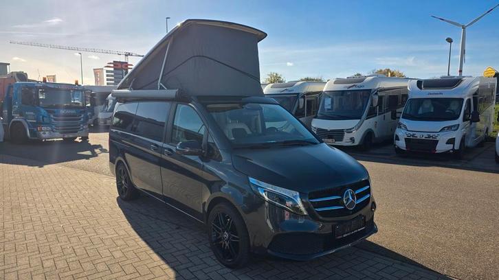 Mercedes Marco Polo 639 automaat met hefdak, trekhaak 90097, Caravanes & Camping, Camping-cars