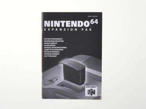 Expansion Pack Manual, Consoles de jeu & Jeux vidéo, Consoles de jeu | Nintendo 64, Envoi