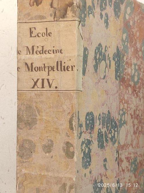 Collectif - Ecole Médecine de Montpellier: Recueil de 7, Antiek en Kunst, Antiek | Boeken en Manuscripten