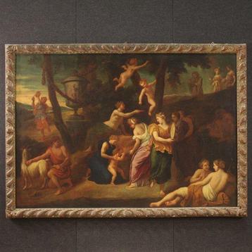 École italienne (XVII) - Zeus infante e la capra Amaltea sul