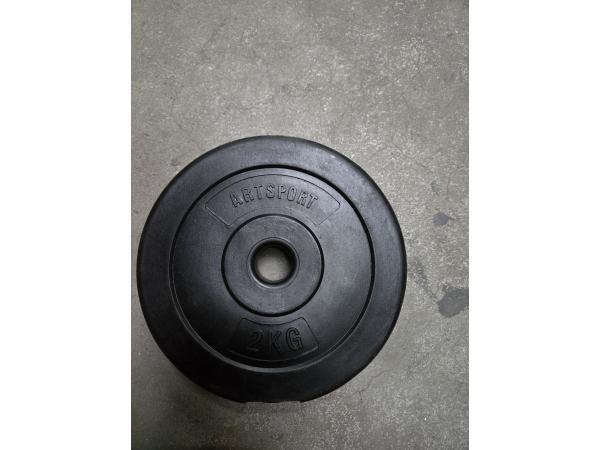 Veiling - 2kg schijf - Set van 2, Sport en Fitness, Fitnessmaterialen