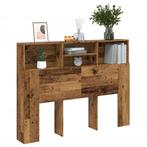 vidaXL Hoofdbordkast 140x19x103,5 cm oud houtkleurig, Huis en Inrichting, Slaapkamer | Bedden, Verzenden, Nieuw