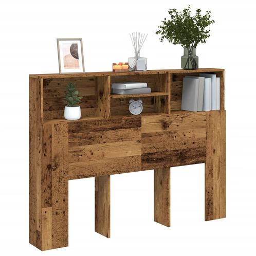 vidaXL Hoofdbordkast 140x19x103,5 cm oud houtkleurig, Huis en Inrichting, Slaapkamer | Bedden, Nieuw, Verzenden