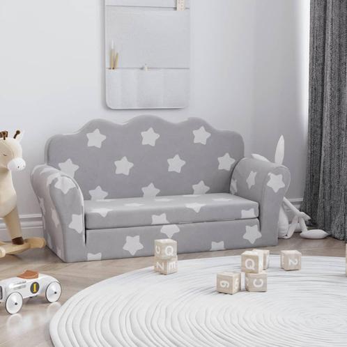 vidaXL Kinderslaapbank 2-zits met sterren zacht pluche, Kinderen en Baby's, Kinderkamer | Overige Meubels, Nieuw, Verzenden