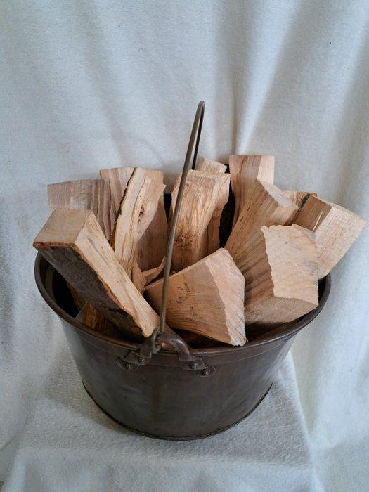 Openhaard accessoire - Houtbak - Koper, Messing - Aker, Antiek en Kunst, Antiek | Overige Antiek