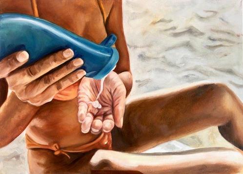 Dora Banhegyi - Juicy Summer No. 2, Antiek en Kunst, Kunst | Schilderijen | Modern