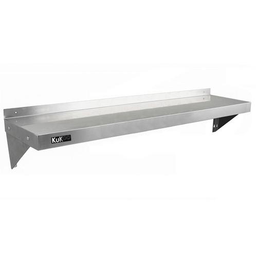 2x KuKoo Wandschap RVS - 140cm x 30cm, Articles professionnels, Horeca | Équipement de cuisine, Envoi