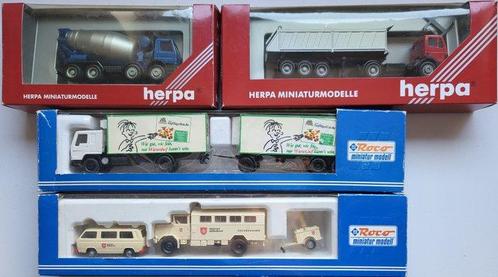 Herpa & Roco H0 - 144087, 144384, 1581 & 1376 -, Hobby en Vrije tijd, Modelauto's | 1:5 tot 1:12