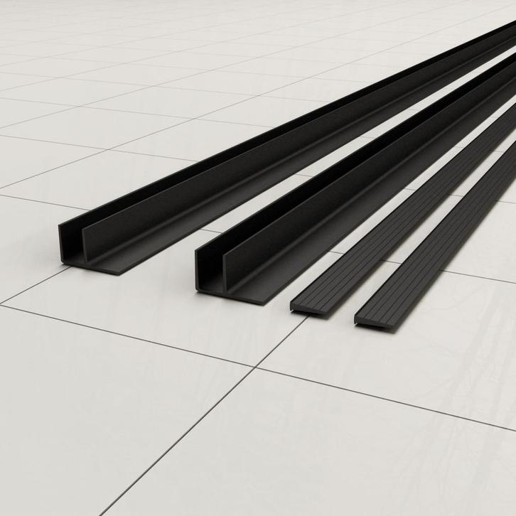 Aanbieding: Rubbers Set Wiesbaden Skyline Zwart, Doe-het-zelf en Bouw, Sanitair, Douche, Nieuw, Ophalen of Verzenden