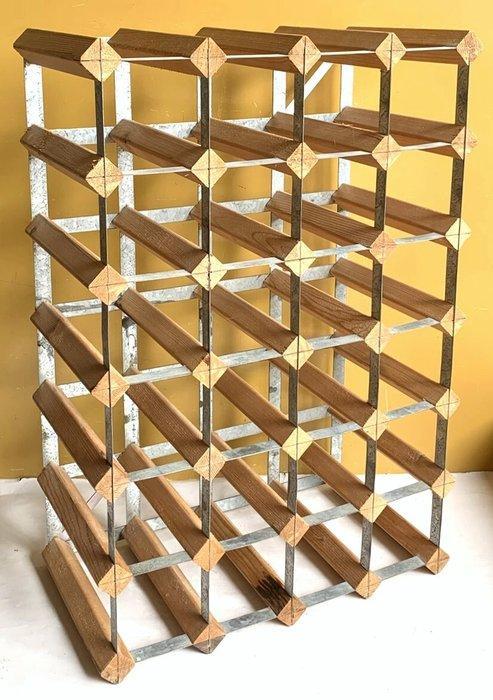 Porte-bouteilles - bois et métal, Antiek en Kunst, Curiosa en Brocante