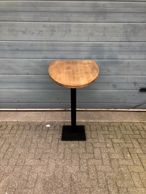 Gebruikte Horeca Statafel (124x75cm) - T1498- Vintage/Café, Huis en Inrichting, Tafels | Eettafels, Ophalen