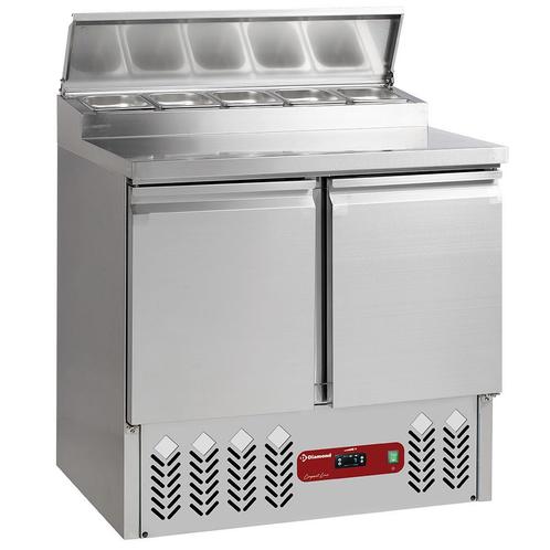 Saladette + Koelstructuur | GN 5x 1/6 150mm | 2 Deurs GN, Zakelijke goederen, Horeca | Keukenapparatuur, Nieuw in verpakking, Verzenden