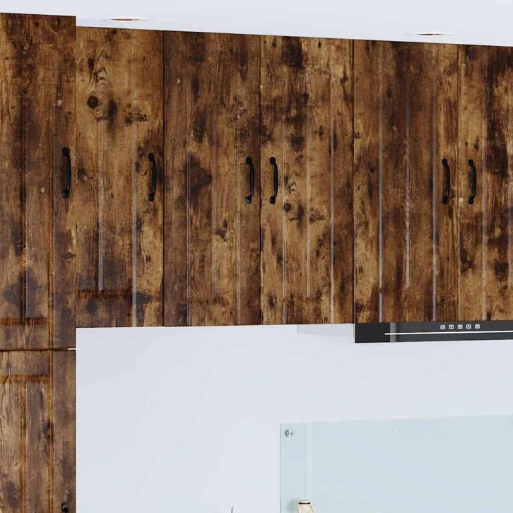 vidaXL Keuken Kast met plank Rook Eiken 30 x 31 x 80 cm, Huis en Inrichting, Kasten | Overige, Nieuw, Verzenden