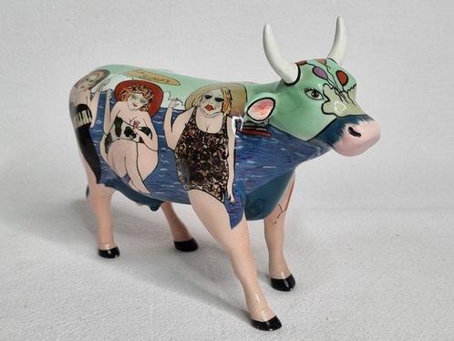 CowParade - sculptuur, Fun Seekers - 17 cm - Keramiek - 2001, Antiek en Kunst, Curiosa en Brocante