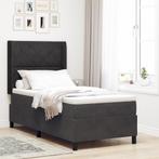 vidaXL Boxspring Bed met Matras & LED Zwart 100x200 cm, Verzenden, Nieuw