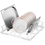 Bordenkorf staal wit | 16 vakken | 400x400x120(h)mm, Verzenden, Nieuw in verpakking