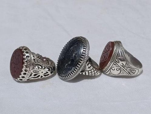 Zilver, Agaat & Hadid - Islamitische ambachtelijke ringen -, Antiek en Kunst, Kunst | Niet-Westerse kunst