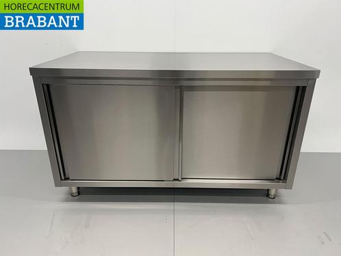 HCB RVS Werkkast Kast 2 schuifdeuren Premium-line 140 cm, Zakelijke goederen, Horeca | Meubilair en Inrichting, Ophalen of Verzenden