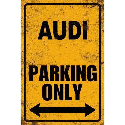 wandbord reclamebord schild Audi Parking bord., Verzamelen, Retro, Huis en Inrichting, Verzenden