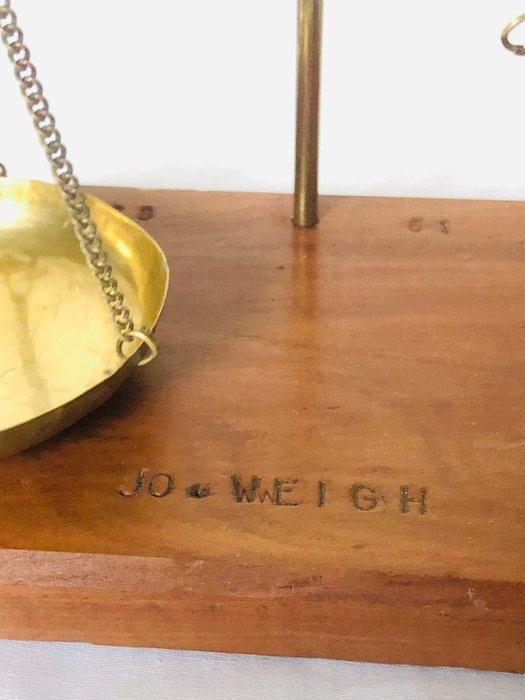Jo Weigh - Balans of weegschaal - Messing - Oud 1950, Antiek en Kunst, Curiosa en Brocante