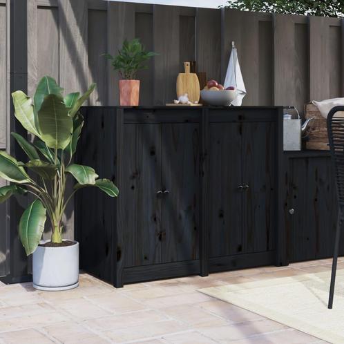 vidaXL Kastdeurtjes voor buitenkeuken 2 st 50x9x82 cm, Doe-het-zelf en Bouw, Hang- en Sluitwerk, Nieuw, Verzenden
