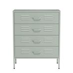 Lendo Online Commode 80x40x100 cm Métal Vert, Huis en Inrichting, Kasten | Ladekasten, Nieuw