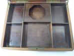 Boite a jeux Boston ou Whist loupe en marqueterie Napoleon, Antiek en Kunst