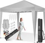Partytent - opvouwbaar - 3x3 m - Paviljoen - Grijs - KESSER®, Verzenden, Nieuw