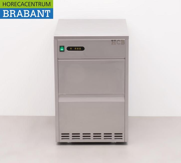 HCB RVS ijsblokjesmachine ijsklontjesmachine 50 kg p/d, Zakelijke goederen, Horeca | Keukenapparatuur, Ophalen of Verzenden