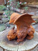 sculptuur, CRAWLING GARGOLYE, DEMON - 16 cm - IJzer, Antiek en Kunst, Curiosa en Brocante