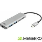 ACT USB-C hub 3.0. 2x USB-A. 2x USB-C, Computers en Software, USB Sticks, Verzenden, Nieuw