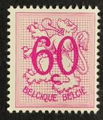 België 1966 - Heraldieke leeuw groot formaat WIT PAPIER -, Gestempeld