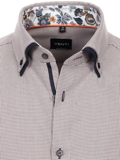 Venti Gewerkt Overhemd Dubbele Kraag 134023400-450 - Orange, Kleding | Heren, T-shirts, Verzenden