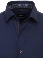 Venti Blauw Overhemd Oxford Weving Modern Fit 103522000-108, Verzenden