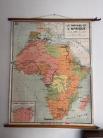 Louis André - Ancienne Carte Murale – Le Partage de, Antiek en Kunst