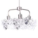Vieux lustre en cristal pour 3 lampes | Brocante plafonnier