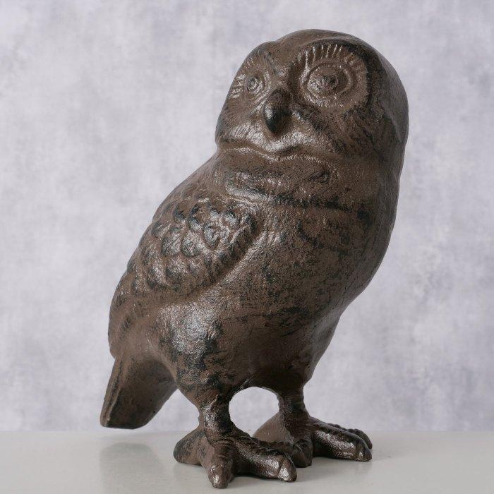Owl - Beeldje - Gietijzer, Antiquités & Art, Curiosités & Brocante