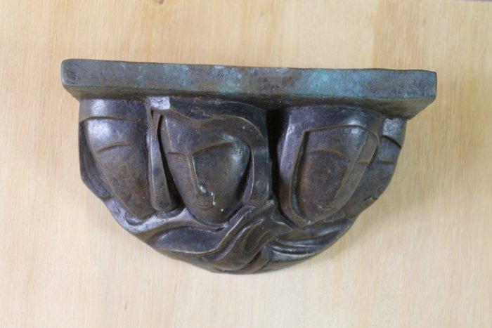 Herman Bieling (1887-1964) - 3 vrouwengezichten abstract., Antiek en Kunst, Kunst | Schilderijen | Klassiek