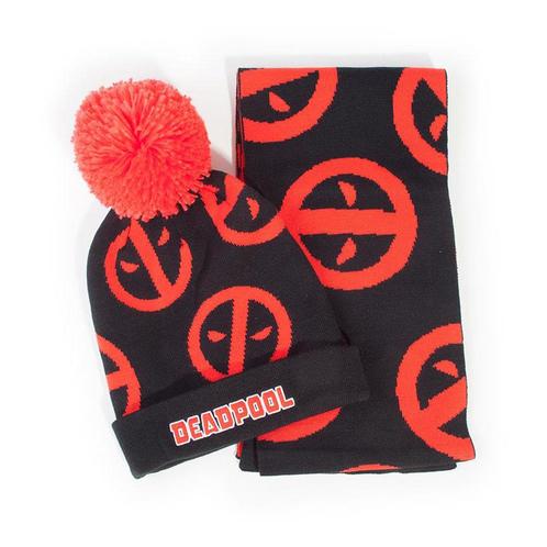Marvel Deadpool Beanie & Scarf, Verzamelen, Film en Tv, Ophalen of Verzenden